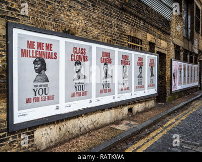 British Army Recruitment Posters East London - controversial Army Recruitment Posters designed to appeal to a more diverse range of young people Stock Photo