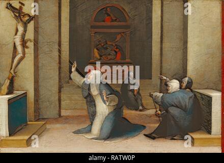 Saint Catherine of Siena Receiving the Stigmata - by Giovanni di Paolo ...