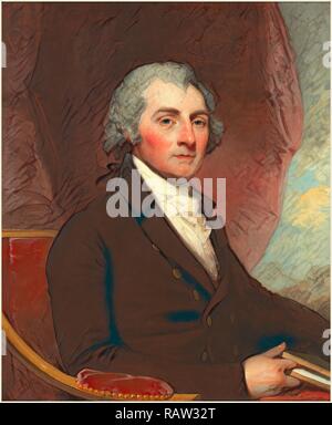 Gilbert Stuart, American (1755-1828), William Thornton, 1804, oil on canvas. Reimagined by Gibon. Classic art with a reimagined Stock Photo