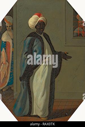 Kisler Aga, Chief of the Black Eunuchs and First Keeper of the Serraglio, Francis Smith, active 1763-1780, British reimagined Stock Photo