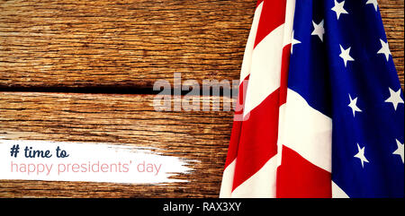 Presidents Day Message with Copy Space Stock Photo