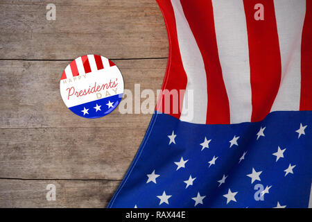 Composite image of happy presidents day. vector typography Stock Photo