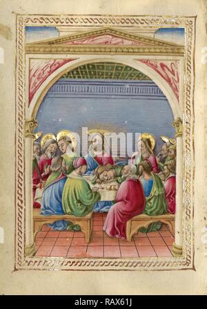 The Last Supper, Taddeo Crivelli, Italian, died about 1479, active about 1451 - 1479, Ferrara, Italy, Emilia-Romagna reimagined Stock Photo