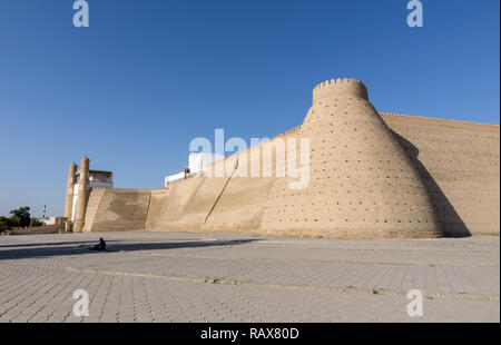 Entrance to Ark fortress - Bukhara, Uzbekistan Stock Photo