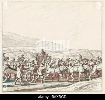 Exodus from the Spanish army from Maastricht, 1632 (plate 4), Jan van de Velde (II), Jan Martszen de Jonge, Claes reimagined Stock Photo