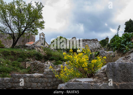 The ruins of Stari Bar, Montenegro Stock Photo