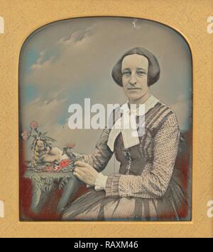 [Mrs. R. Holdsworth], Richard Beard, British, 1802 - 1888, London, England, Europe, February 16, 1853, Daguerreotype reimagined Stock Photo
