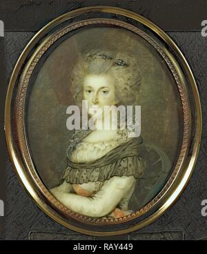 Frederika Sophia Wilhelmina, Wilhelmina, 1747-1820, Princess of Prussia. Wife of Prince Willem V, Loch. Phaff, 1767 reimagined Stock Photo