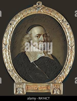 Portrait of Willem de Groot, Lawyer and Writer, Jan Maurits Quinkhard, 1732 - 1771. Reimagined by Gibon. Classic art reimagined Stock Photo