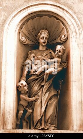 Campania Caserta Capua Chiesa della Concezione, Italy, 20th century, photo, photography, Europe. Reimagined Stock Photo