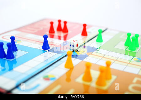 Premium Photo  Family ludo board game ready to print design on a