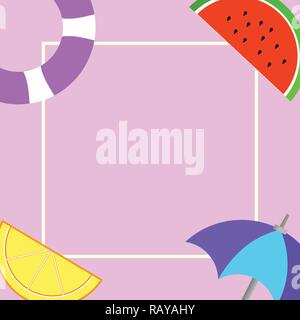 Flat design business Vector Illustration concept copy text for esp Web banners promotional material mock up template. Things related to Summertime Bea Stock Vector