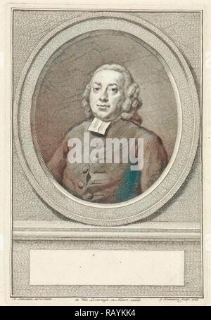 Portrait of Johannes van Spaan, print maker: Jacob Houbraken, Aert ...