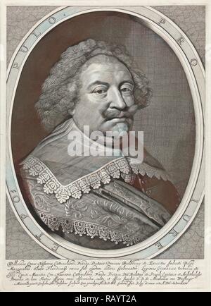 Portrait of William, Count of Nassau, Willem Jacobsz. Delff, Johan Maurits graaf van Nassau-Siegen, Abraham van reimagined Stock Photo