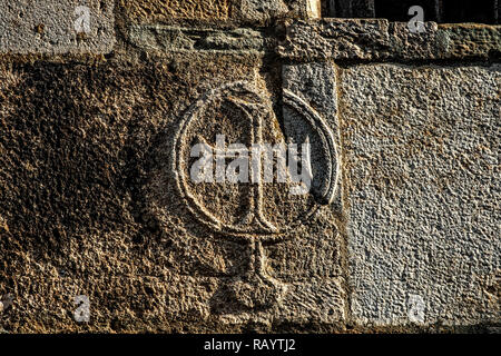 Italy Basilicat Acerenza Cathedral  external details Croix Stock Photo