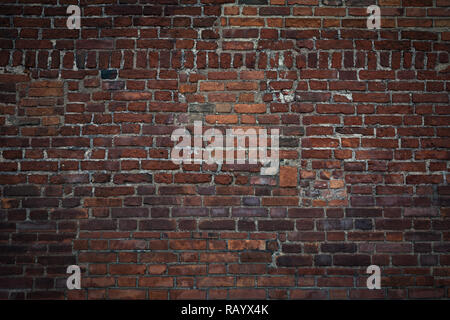 Large and old archival brick wall as a background ( high details) Stock Photo