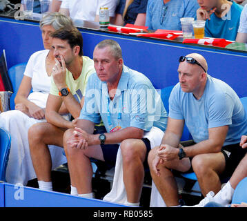 RAC Arena, Perth, Australia. 5th Jan, 2019. Hopman Cup Tennis, sponsored by Mastercard; Ivan Lendl coach of Alexander Zverev of Team Germany watches on during the Final Credit: Action Plus Sports/Alamy Live News Stock Photo