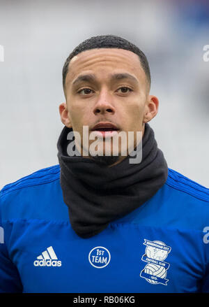 London, UK. 5th Jan 2019. London, UK. 5th January 2019.  Josh Dacres-Cogley of Birmingham City during the FA Cup 3rd Round match between West Ham United and Birmingham City at the London, UK, England on 5 January 2019. Photo by Andy Rowland. . (Photograph May Only Be Used For Newspaper And/Or Magazine Editorial Purposes. www.football-dataco.com) Credit: Andrew Rowland/Alamy Live News Credit: Andrew Rowland/Alamy Live News Credit: Andrew Rowland/Alamy Live News Credit: Andrew Rowland/Alamy Live News Credit: Andrew Rowland/Alamy Live News Stock Photo