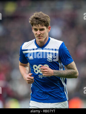 London, UK. 5th Jan 2019. Connor Mahoney (on loan from Bournemouth) of Birmingham City during the FA Cup 3rd Round match between West Ham United and Birmingham City at the London, UK, England on 5 January 2019. Photo by Andy Rowland. . (Photograph May Only Be Used For Newspaper And/Or Magazine Editorial Purposes. www.football-dataco.com) Credit: Andrew Rowland/Alamy Live News Stock Photo