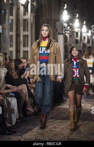 Models walk the runway for Ralph Lauren fashion show during New York Fashion Week on September 7, 2018 in New York City. 7th Sep, 2018. Credit: Wonwoo Lee/ZUMA Wire/Alamy Live News Stock Photo