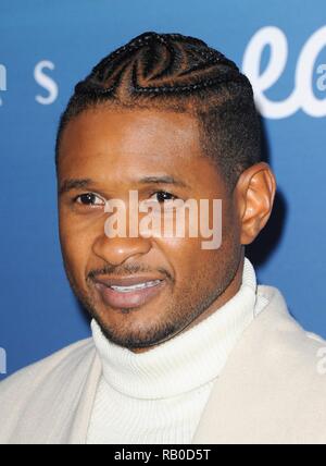 Los Angeles, CA, USA. 5th Jan, 2019. Usher at arrivals for The Art Of Elysium 12th Annual HEAVEN Gala, Private Venue, Los Angeles, CA January 5, 2019. Credit: Elizabeth Goodenough/Everett Collection/Alamy Live News Stock Photo