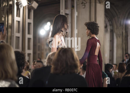 Models walk the runway for Ralph Lauren fashion show during New York Fashion Week on September 7, 2018 in New York City. 7th Sep, 2018. Credit: Wonwoo Lee/ZUMA Wire/Alamy Live News Stock Photo