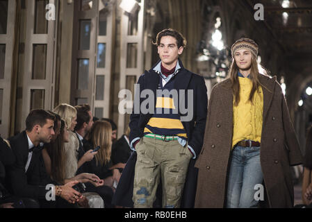 Models walk the runway for Ralph Lauren fashion show during New York Fashion Week on September 7, 2018 in New York City. 7th Sep, 2018. Credit: Wonwoo Lee/ZUMA Wire/Alamy Live News Stock Photo