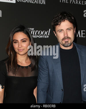 Los Angeles, Ca, USA. 5th Jan, 2019. Floriana Lima, Casey Affleck, at the J/P HRO & Disaster Relief Gala hosted by Sean Penn at Wiltern Theater in Los Angeles, Caliornia on January 5, 2019. Credit: Faye Sadou/Media Punch/Alamy Live News