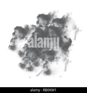 dark grey watercolor single cloudscape pattern, vector illustration Stock Vector