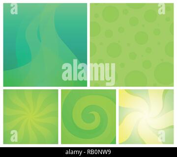 Set of Abstract Backgrounds - Vector element design with colorful bright wallpaper. Stock Vector