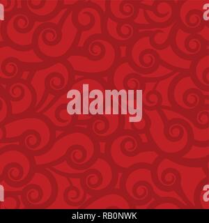 Red Bright colorful Abstract background with wavy ornament for decoration any package or candy wrap. Stock Vector