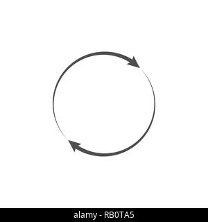 Rotating arrows icon Stock Vector