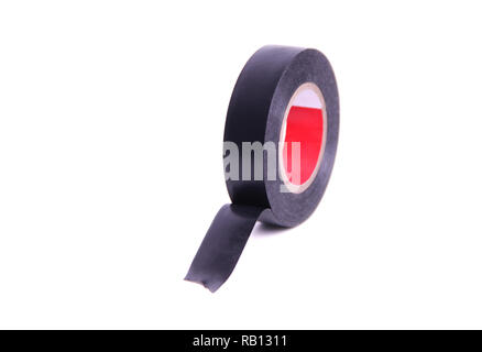 Black electrical tape Stock Photo