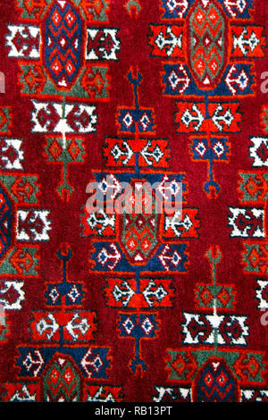 anatolian hand made design carpet closer Stock Photo