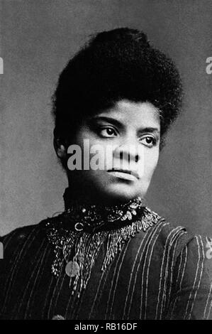 Born into slavery, Ida B. Wells was an African-American investigative journalist, educator, and an early leader in the Civil Rights Movement. (Photo circa 1893 or 1894)