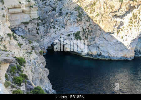 Landscape around the Blue Grotto, Malta, Mediterranean Sea, Europe Stock Photo
