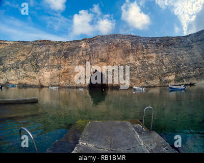 Inland Sea on the island of Gozo, Malta Stock Photo