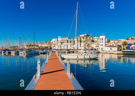 Marina in Sitges Spain Stock Photo