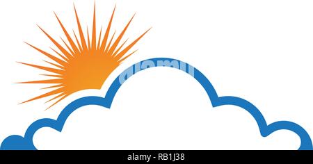 Cloud servers data logo and symbols icons Stock Vector