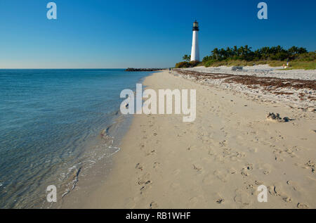 Cape Florida Lighthouse, Bill Baggs Cape Florida State Park, Florida Stock Photo