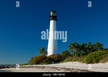 Cape Florida Lighthouse, Bill Baggs Cape Florida State Park, Florida Stock Photo