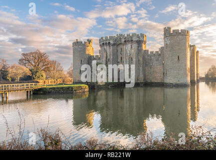 Bodiam Castle. East Sussex, England Stock Photo