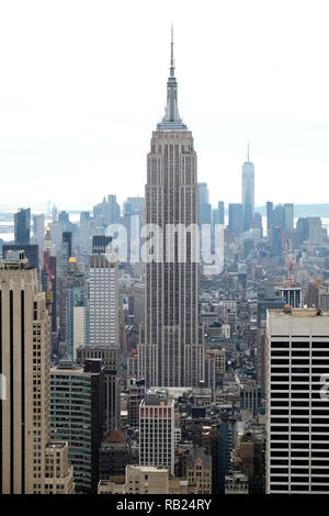 Empire State Building Mid Town New York City NYC Manhattan Island Long Island USA United States of America