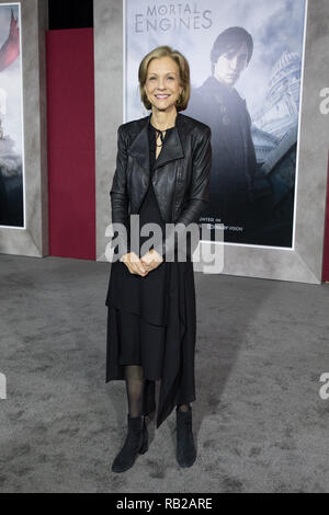 Deborah Forte attending the Mortal Engines World Premiere held at