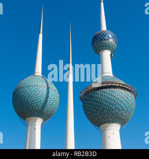 Landmark Kuwait towers in Kuwait City, Kuwait Stock Photo - Alamy