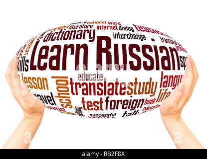 Learn word cloud hand sphere concept on white background Stock Photo ...