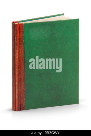 hardcover leather book with  clipping path (for maximum size) Stock Photo