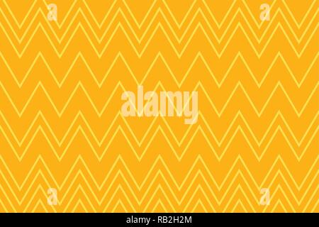 Abstract background pattern made with zigzag lines in bright yellow color. Modern vector art. Stock Vector