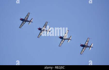 The Blades aerobatic display team performing at the 2018 Bournemouth Air Festival Stock Photo