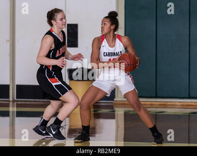 Basketball action with Arcata vs. Corning High School  in Red Bluff, California. Stock Photo